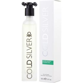 COLD SILVER by Benetton EDT SPRAY 3.3 OZ