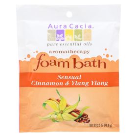 Aura Cacia - Foam Bath Sensual Cinnamon And Ylang Ylang - 2.5 Oz - Case Of 6