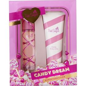 PINK SUGAR by Aquolina EDT SPRAY 3.4 OZ & BODY LOTION 8.4 OZ