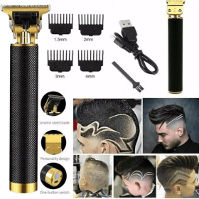 Vintage T9 Hair Cutting Machine Hair Clipper Professional Cutter Trimmer for Men Cordless Beard Trimmer USB for Barber Drago