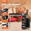 VEVOR Professional Makeup Train Case Aluminum Cosmetic Case, Workbench With Supporting Legs