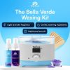 Waxing Kit for Women Men Hard Wax Kit for Hair Removal All in One Kit Wax Warmer for Face Legs Eyebrows Body Bikini Home Melter Wax Pot Machine Hard W