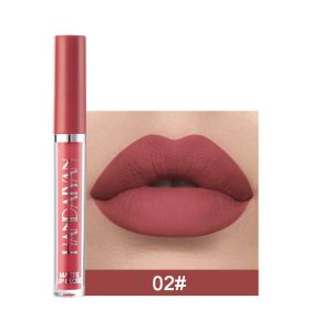 Handaiyan Matte Lip Glaze Liquid Lipstick Mini Tube Lip Gloss Waterproof Non Stick Cup Lip Gloss Genuine (Option: 2style)