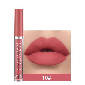 Handaiyan Matte Lip Glaze Liquid Lipstick Mini Tube Lip Gloss Waterproof Non Stick Cup Lip Gloss Genuine (Option: 10style)