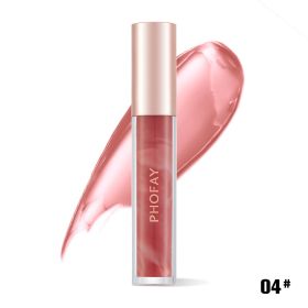 PHOFAY Rose Blooming Hydrating Lip Gloss (Option: 04)