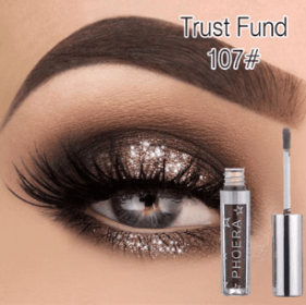 PHOERA Magnificent Metals Glitter and Glow Liquid Eyeshadow 12 Colors (Option: Trust fund)