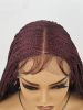 28 inch Braided Wigs for BlackWomen Full Lace Front Box BraidedWig KnotlessBraided WigsLightweight Braids Synthetic LaceFront Wig Black plus light bro