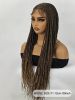 30 Inch Full Lace Front Box BraidedWig for Black Women -LightweightSynthetic Braids with Baby Hair