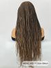 30 Inch Full Lace Front Box BraidedWig for Black Women -LightweightSynthetic Braids with Baby Hair